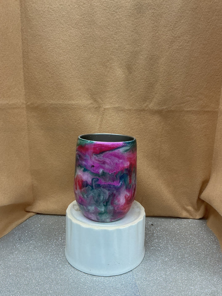 Colored wine glass